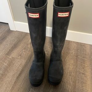 Black Hunter Size 8 Rain Boots